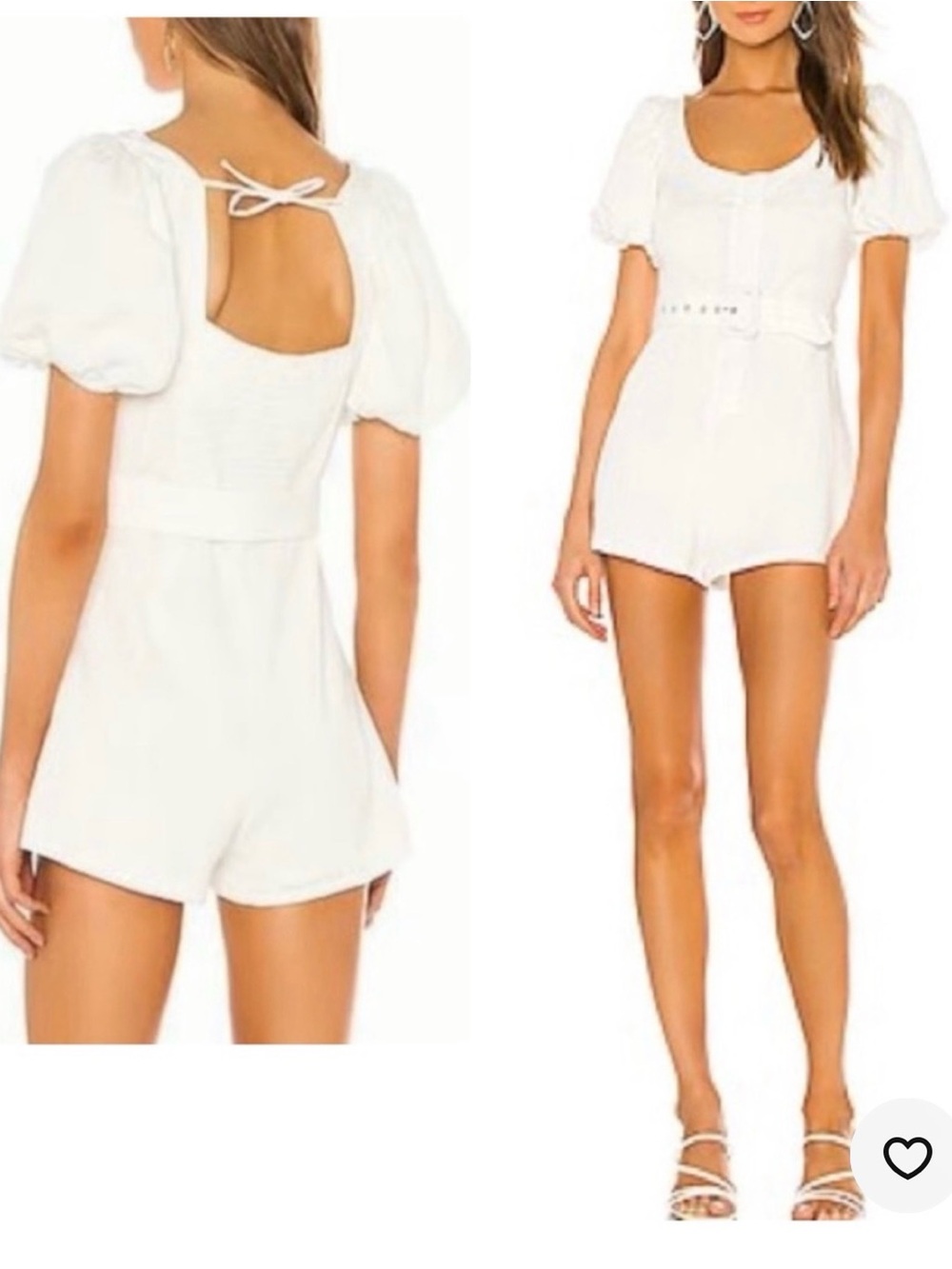 Majorelle white romper